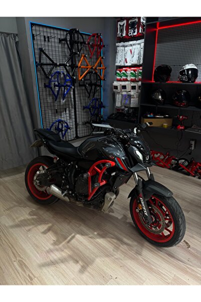 Yamaha MT-07 ÖN 6’LI KORUMA DEMİRİ KIRMIZI (İCE FLUO)