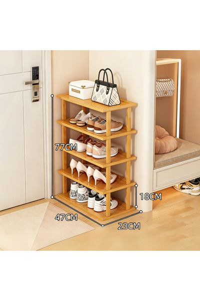 genric Bamboo Shoe Rack 4/5/6 Tier Free Standing Adjustable Entryway Shoe Org...
