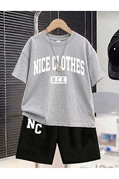 NC Nicee Clothes ΚΑΛΟΚΑΙΡΙΝΟ ΠΑΙΔΙΚΟ ΜΠΛΟΥΖΑΚΙ ΚΑΙ ΣΟΡΤΣ UNISEX (ΛΕΥΚΟ NICECL...