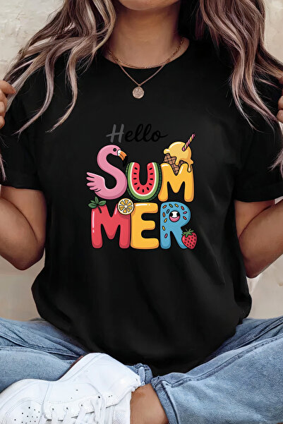 Sarah's Boutique Women's T-shirt – 100% cotton – Fruity Summer