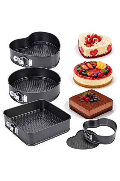 Issa Forme pentru Copt 3/set, cu Bază Detașabilă 21cm, 25cm și 26cm, Închider...