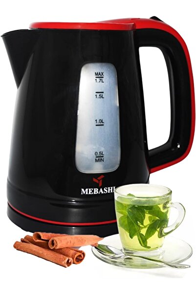 MEBASHI Electric Kettle | 1.7L Black Kettle with Auto Lid-Opening,(1850-2200W...