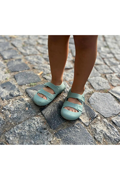 Baboo Toe Jelly Yumuşacık Cırt Cırtlı Kız Erkek Bebek Çocuk Sandalet Yeşil