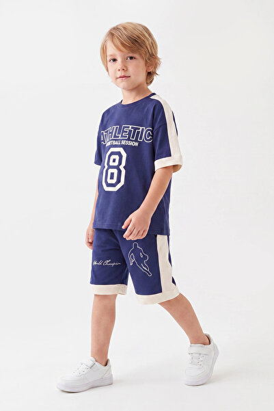5-12 Years Boy Oversize Athletic Shorts Set | 100% Cotton Casual Summer Outfit