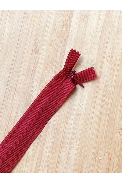 Generic Brand 16 cm Hidden Zipper Burgundy Color Bag, Wallet, Skirt and Pants...