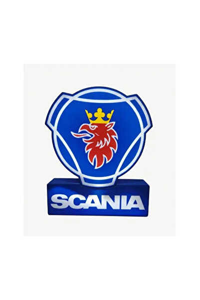 Scania LED light box for truck windshield – illuminated emblem 30×25 cm