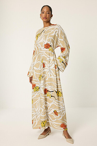Touché Privé Belted patterned dress