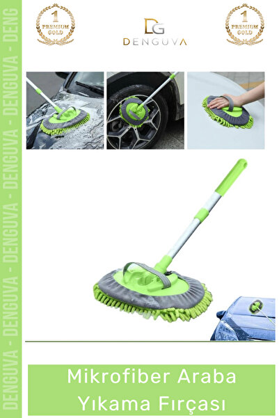 Denguva #FırçaSeti Teleskopik Uzun Saplı Mikrofiber Araba Araç Temizleme Şöni...
