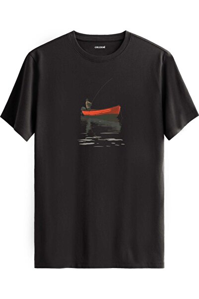 Colermi Fisherman Boat Printed T-Shirt
