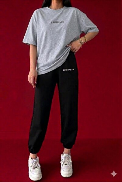 SILATU Brooklyn Printed Tracksuit T-Shirt Set
