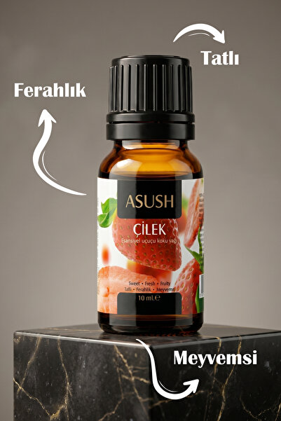ASUSH Çilek Esansiyel Yağ 10 ML – Tatlı, Meyvemsi ve Kalıcı Ortam Kokusu