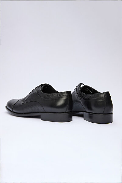 İmza Black Lace-Up Analin 100% Leather Shoes 1033260159