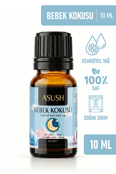 ASUSH Bebek Kokusu Esansiyel Yağ 10 ML – Pudramsı, Temiz ve Yumuşak Ortam Kokusu