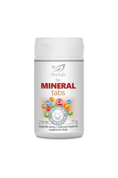 Finclub Mineraltabs fine food supplement, 110 tablets, complex of minerals, t...