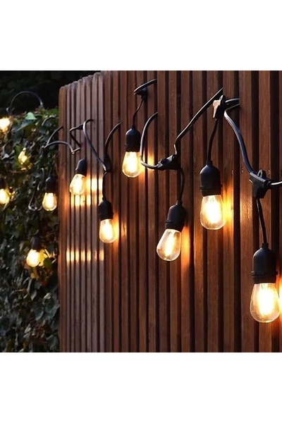 proled ProLed light garland, 10m with 20 1W filament bulbs, 12cm pendant, 20 ...