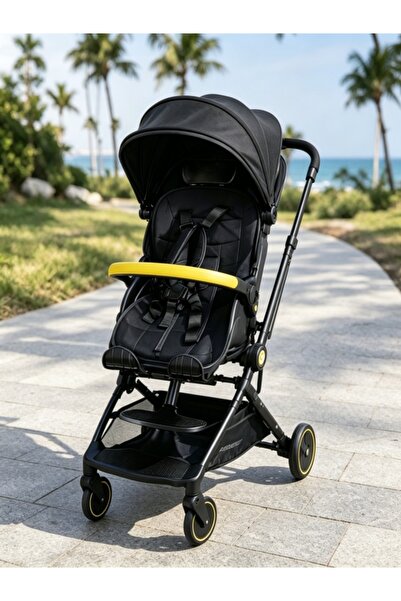 Kijarda Portable Folding Baby Stroller, 360° Rotating Seat & Full Sunshade De...