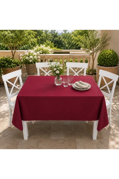 Pucioasa Fata de masa pentru terasa si gradina, rezistenta UV, 140x320 cm, bordo