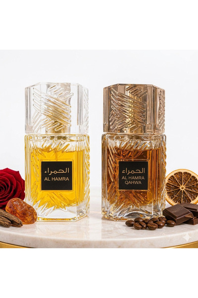 Ayelet Set of 2 Oriental Perfumes (Man + Woman) 100ML - Al Hamra + Al Hamra Q...