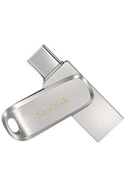 SanDisk Stick de memorie Ultra Dual Drive Luxe 64 GB, USB-C, Argintiu
