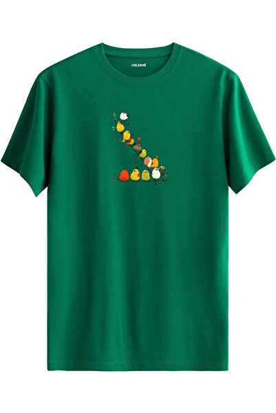 Colermi Colorful Bird Printed T-Shirt