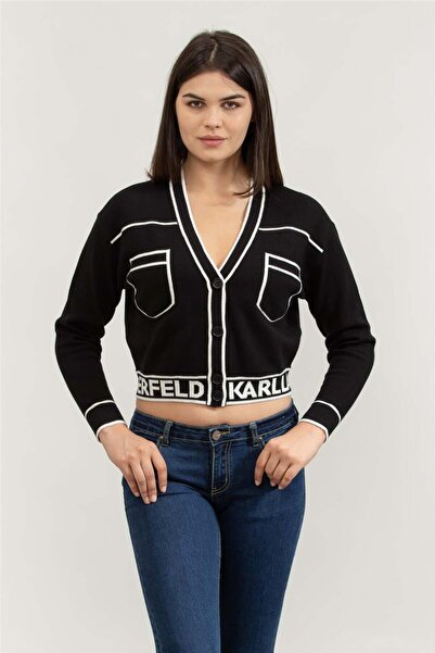 Karl Lagerfeld Kadın Hırka Siyah