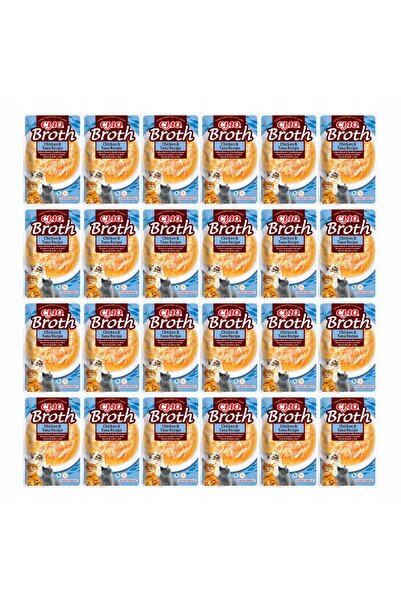 Inaba CIAO wet cat food delicacy Chicken and tuna broth 24x40g