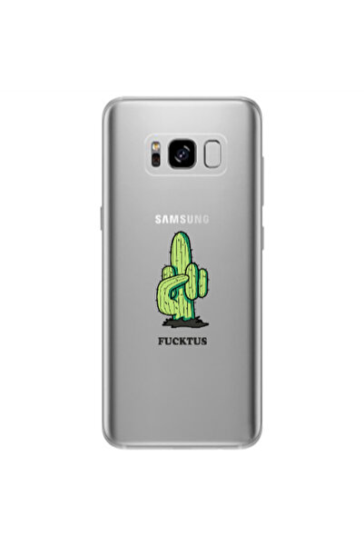 Other Samsung S8 Plus Green Cactus Transparent Silicone TPU Θήκη