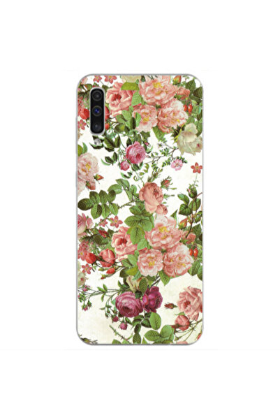 Other Samsung A70 Pink roses 2 Transparent Silicone TPU Θήκη