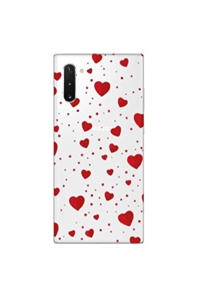Other Samsung Note 10 Plus Dot hearts Transparent Silicone TPU Θήκη