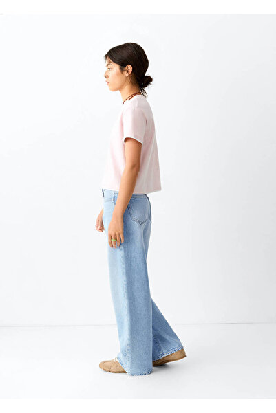 Mango Teen Düşük bel jean pantolon