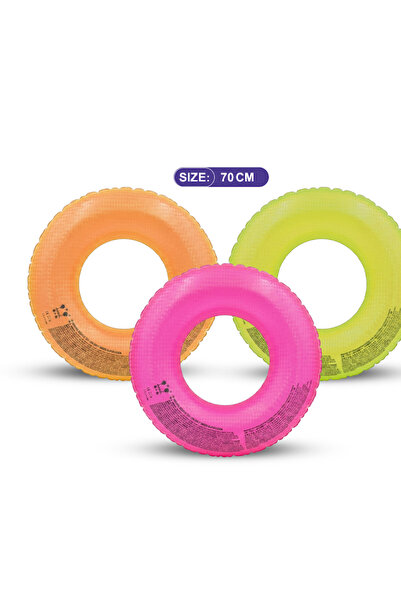 iTajir 60cm Inflatable Round Swimming Float Toy Classic Colorful Letter Desig...