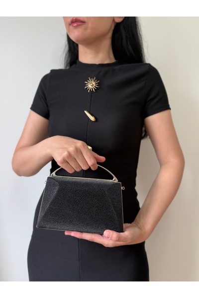 lalettobags Kadın Işıltılı Zincir Askılı Abiye & Davet Çantası