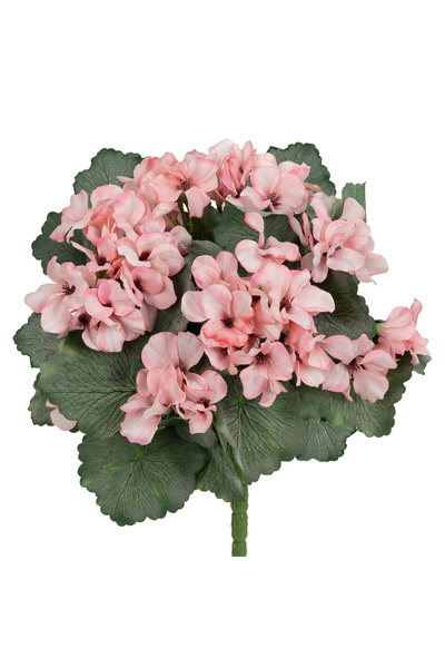 Roberto Rossi Muscata artificiala tufa H40 cm cu 48 frunze si 11 flori roz de...
