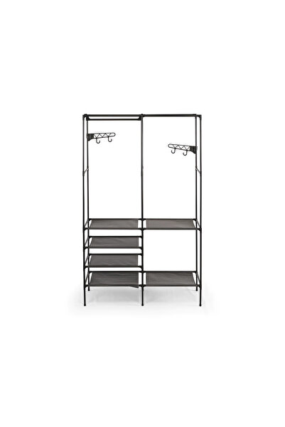 OEM Clothing organizer, wardrobe type, with double hanger and 6 shelves, meta...