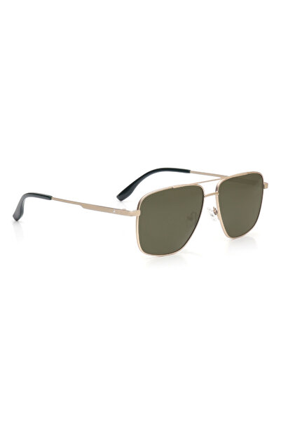 FASTRACK Polarized Sunglasses Gold Frame Green Mirror Lens 58mm - M8036GR3PV