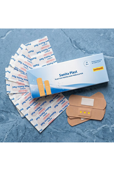 sanitayakı 300PCS Breathable First Aid Fabric Bandages | Hypoallergenic Skin-...