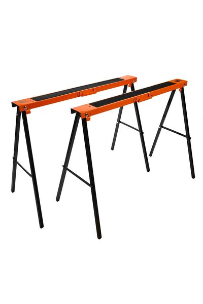 Kraft&dele Set de 2 suporturi pliabile KD507, 200 kg/buc, banc de lucru