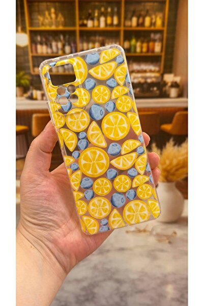 Vip Case Redmi Note 11 Pro ve Note 12 Pro 4G Uyumlu Limon Desenli Şeffaf Darb...