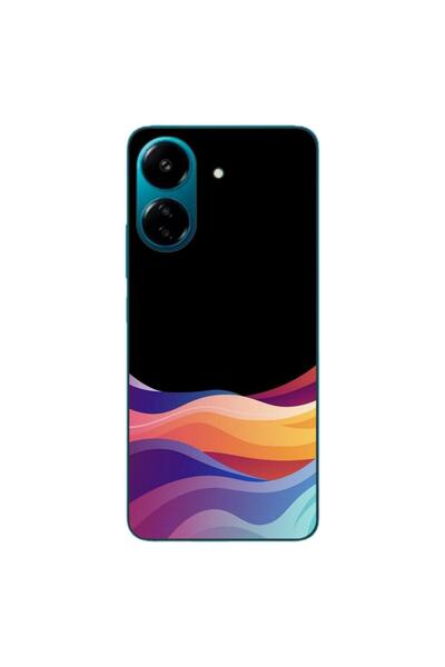 OEM Case compatible with Xiaomi Redmi 13C 4G Silicon Gel Tpu Pattern Neon Waves