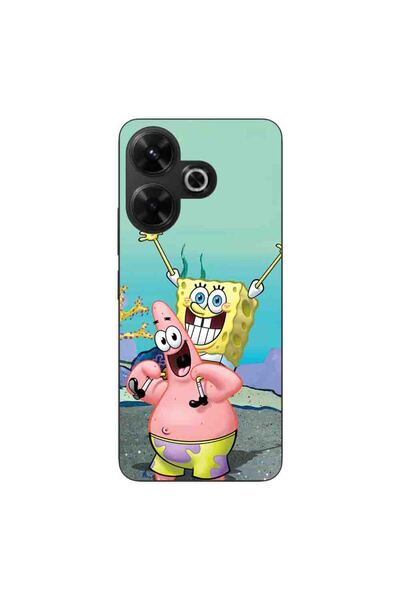 OEM Case compatible with Xiaomi Redmi 13 4G Silicone Gel Tpu Spongebob Pattern