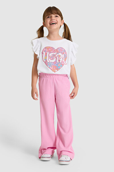 U.S. Polo Assn. Kız Çocuk Pembe Eşofman Altı 50325662-VR041