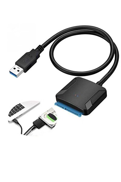 Generic SATA To USB 3.0 External Hard Drive Adapter Convert Support 2.5 3.5 S...