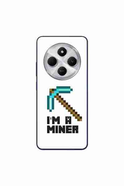 OEM Case compatible with Xiaomi Redmi 14C Silicon Gel Tpu Minecraft Miner Pat...