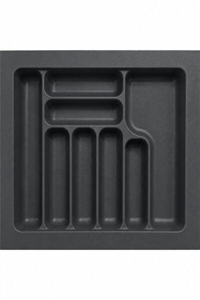 STARAX S-2287 Antrasit Çekmece İçi Plastik Kaşıklık 54x49 cm