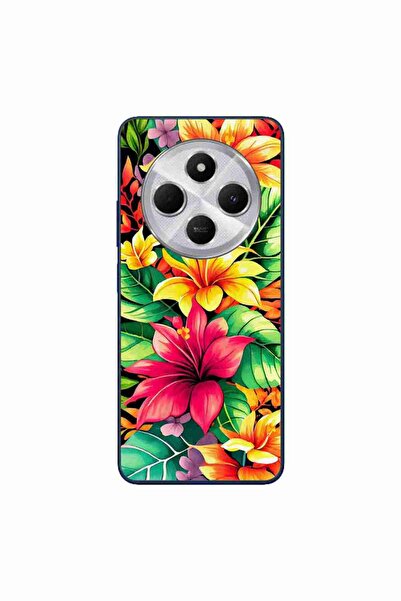 OEM Case compatible with Xiaomi Redmi 14C Silicone Gel Tpu Lily Pattern