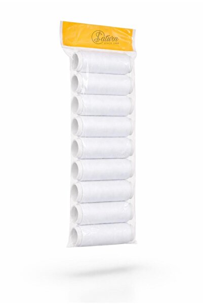 Saturn Top Bottom Set of 10 spools of thread – white / black / multicolor, fo...