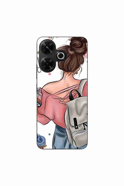 OEM Case compatible with Xiaomi Redmi 13 4G Silicon Gel Tpu Pattern Girl Fash...
