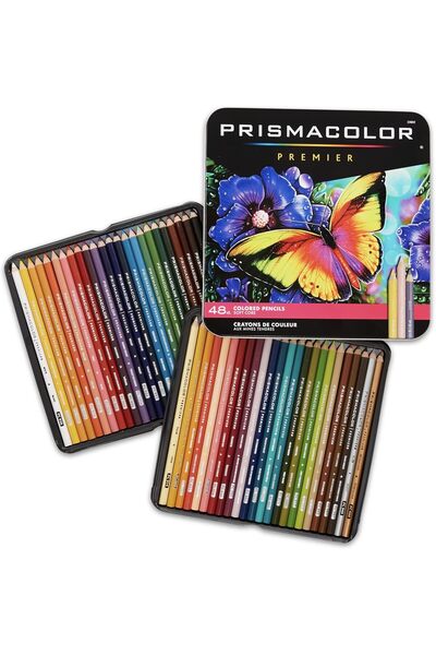 Prismacolor أقلام تلوين ممتازة، ذات نواة ناعمة، ألوان متنوعة، 48 قلم - متينة،...
