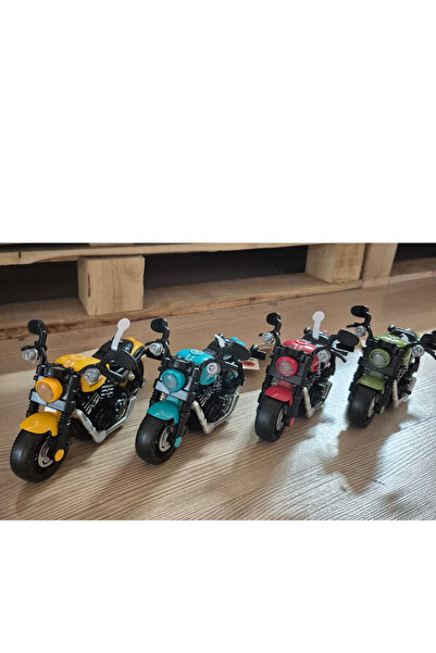 4İ Oyuncak Sesli, Işıklı ve Klasik Chopper Oyuncak Motosiklet 10 × 17 cm (1 A...