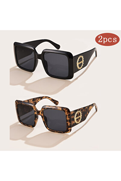 Choice1 2pcs z01 Cycling 2pcs Brand Square Sunglasses For Women Men Brand Des...